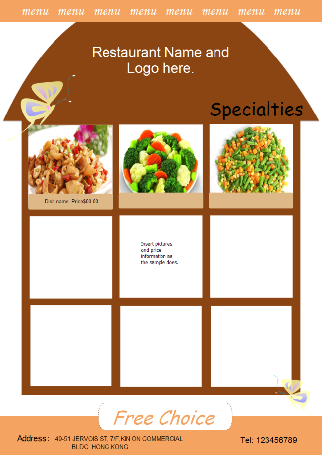 Detail Cafe Menu Template Free Nomer 15