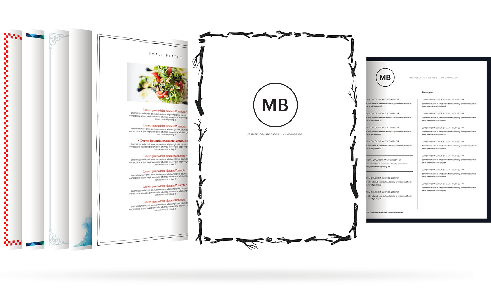 Detail Cafe Menu Template Free Nomer 31