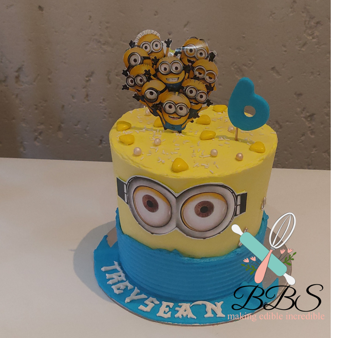 Detail Cake Gambar Minion Buttercream Nomer 19