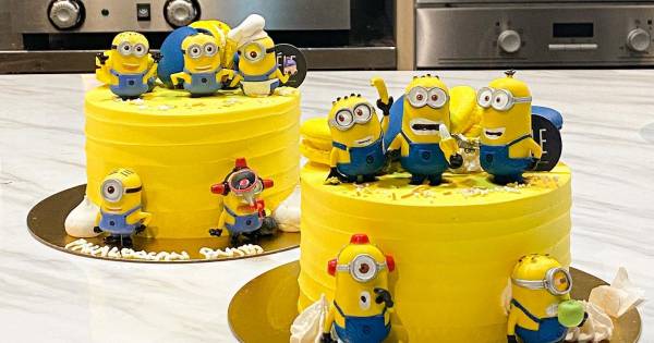 Detail Cake Gambar Minion Buttercream Nomer 25