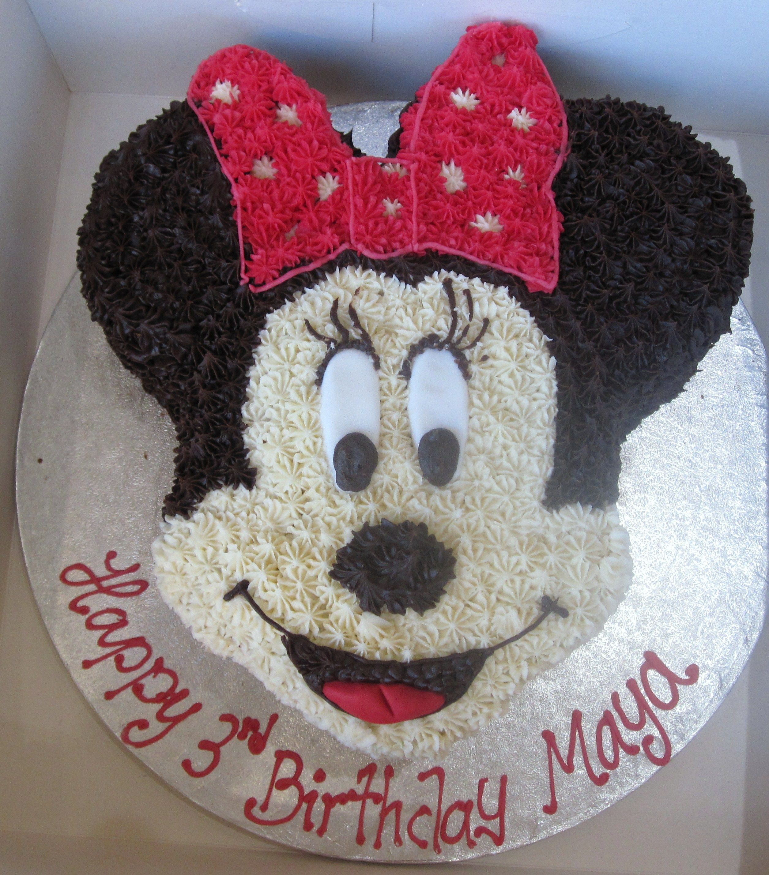 Cake Gambar Minnie Mouse Buttercream - KibrisPDR