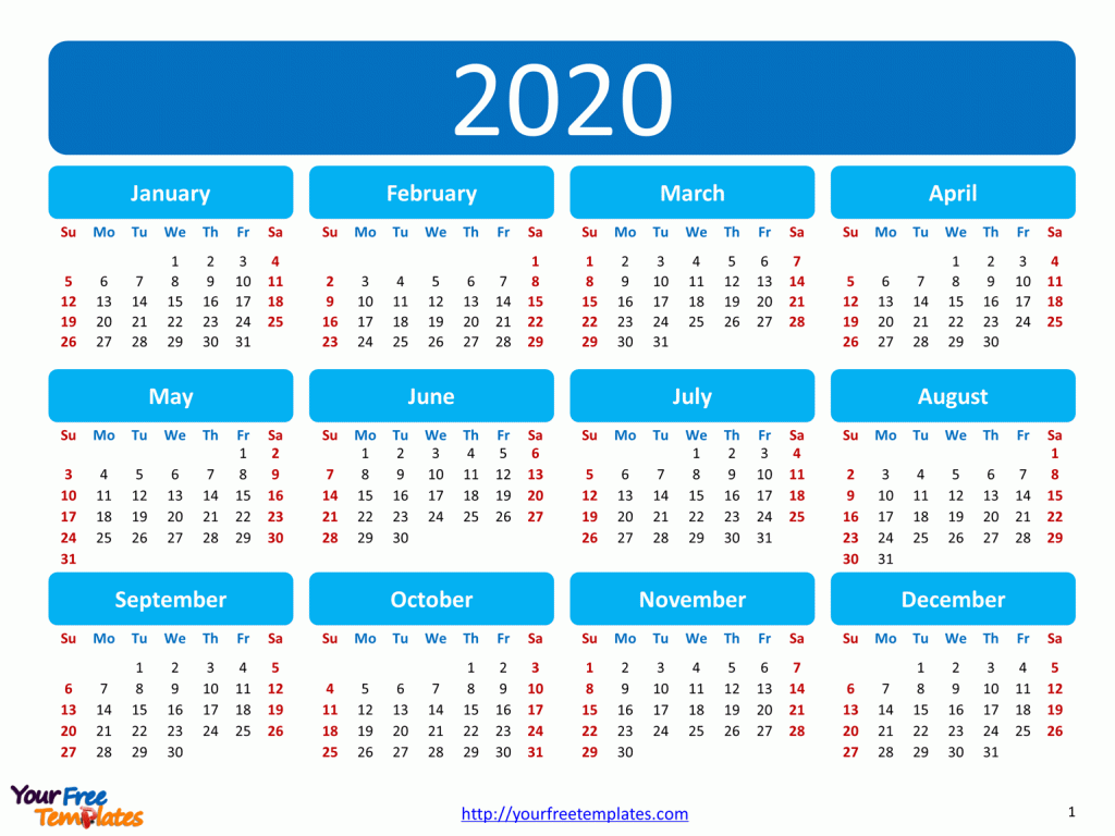 Detail Calendar 2020 Template Nomer 20