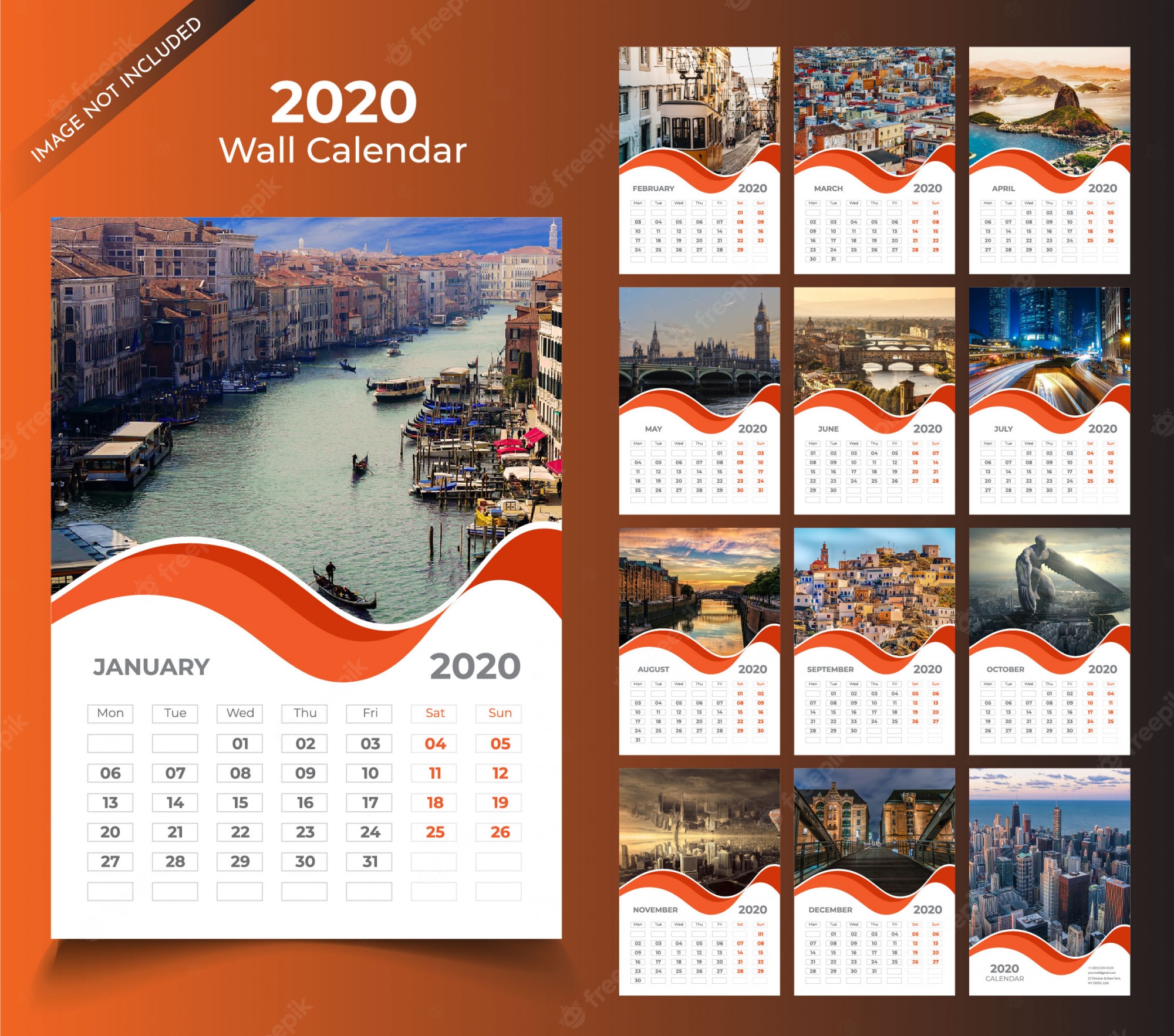 Detail Calendar 2020 Template Nomer 43