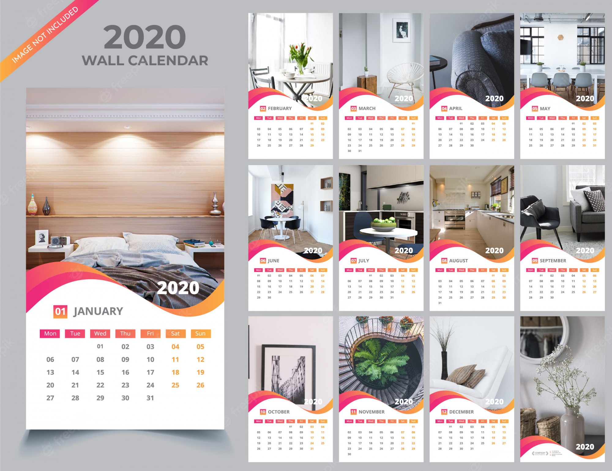 Detail Calendar 2020 Template Nomer 56