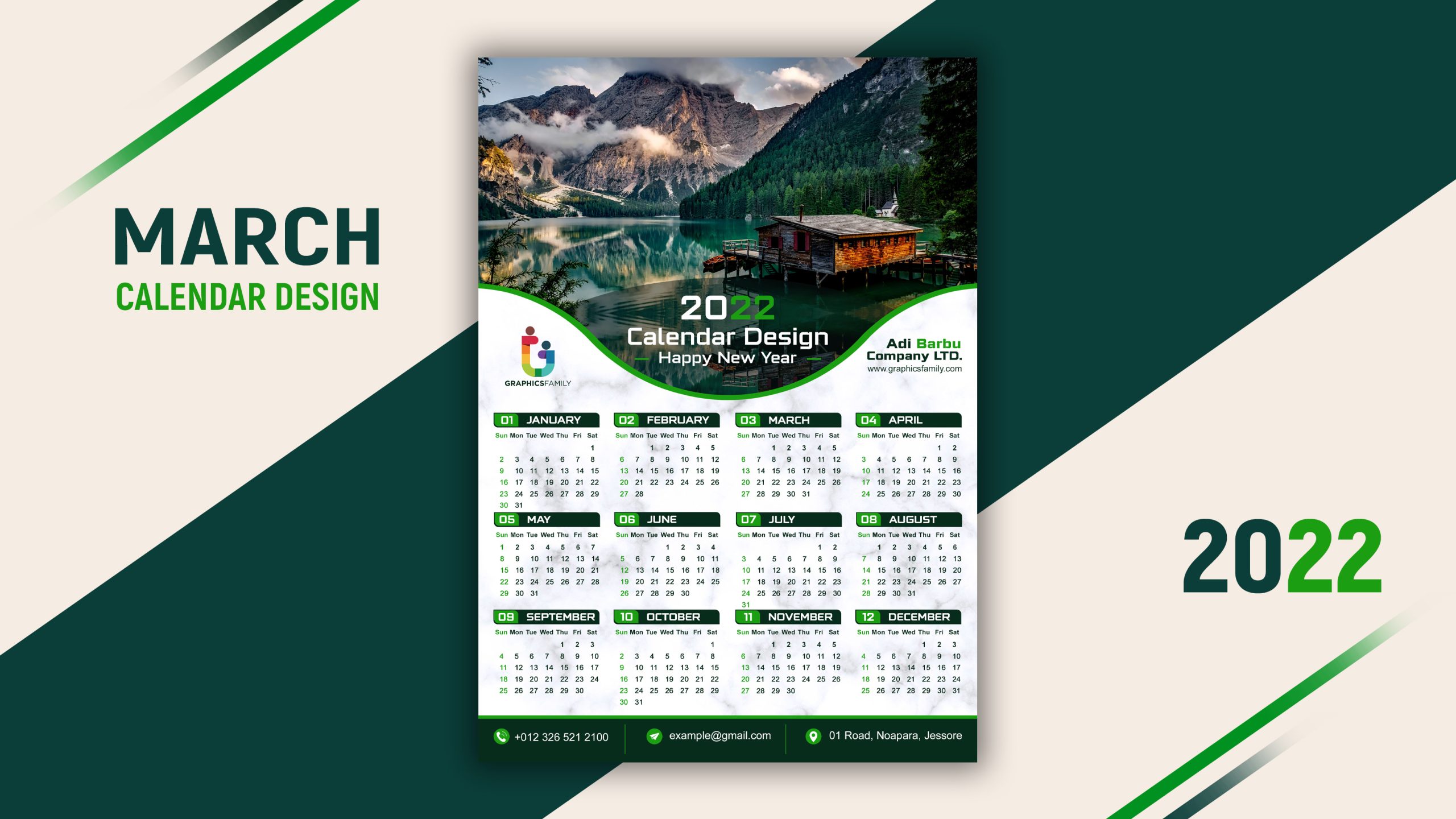 Detail Calendar Design Template Nomer 12