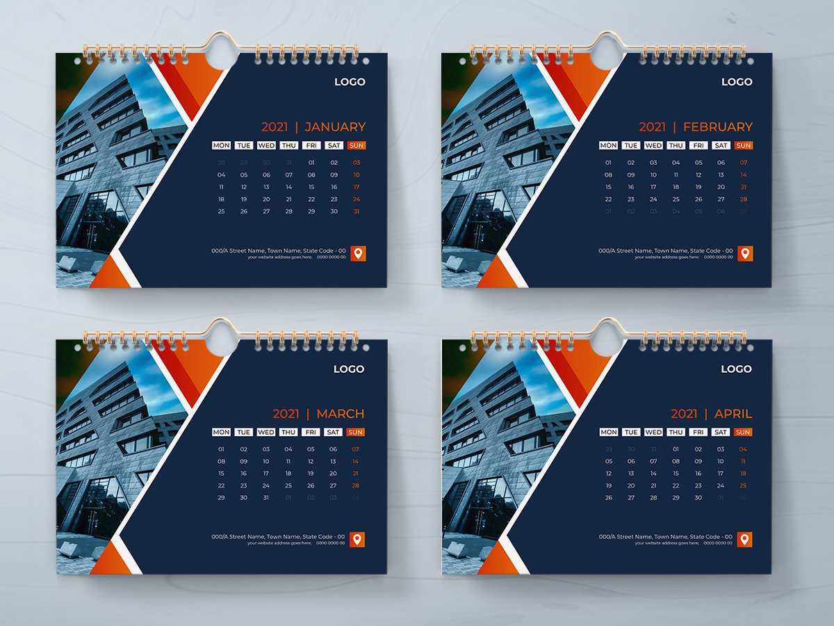 Detail Calendar Design Template Nomer 15