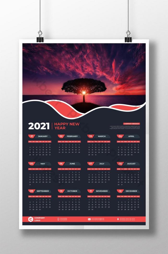 Detail Calendar Design Template Nomer 20