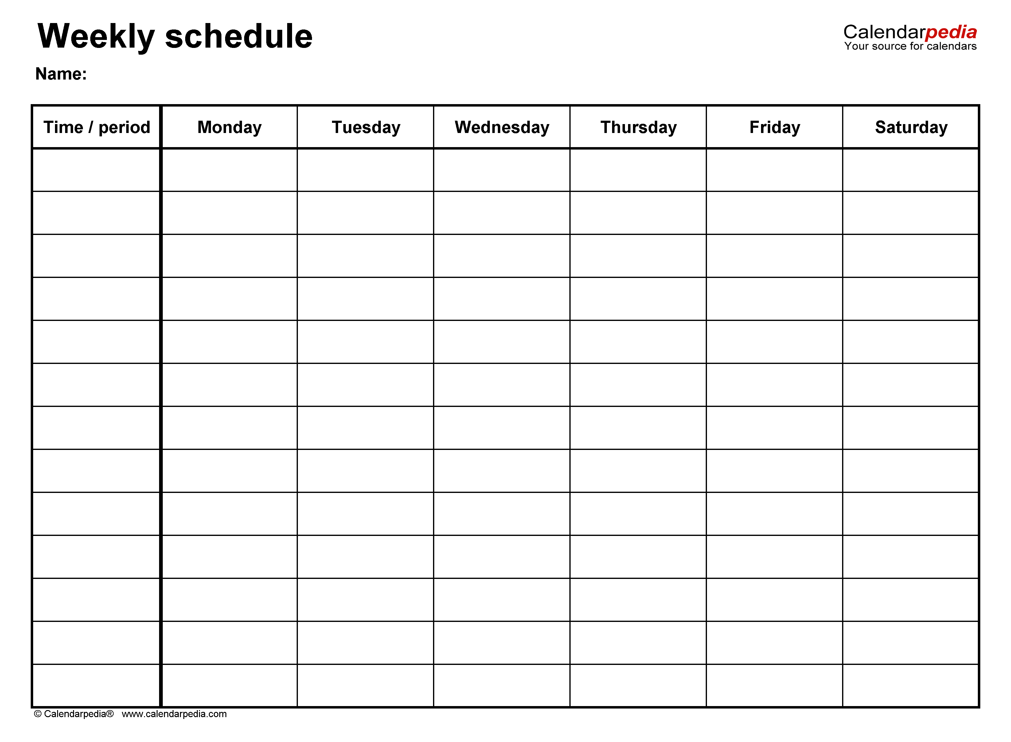 Detail Calendar Roster Template Nomer 10