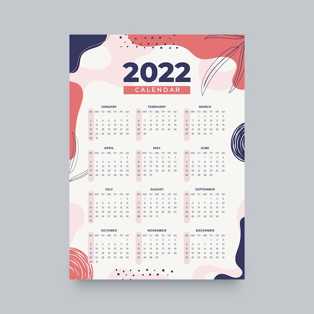 Detail Calendar Template Freepik Nomer 20