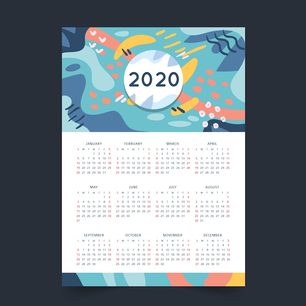 Detail Calendar Template Freepik Nomer 58