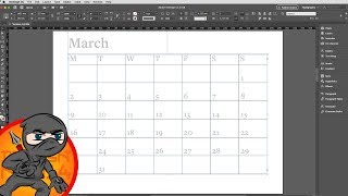 Detail Calendar Template Indesign Free Nomer 25