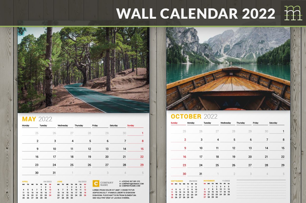 Detail Calendar Template Indesign Free Nomer 41