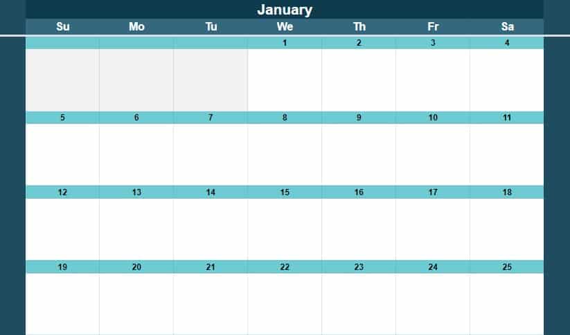 Calendar Template Sheets - KibrisPDR