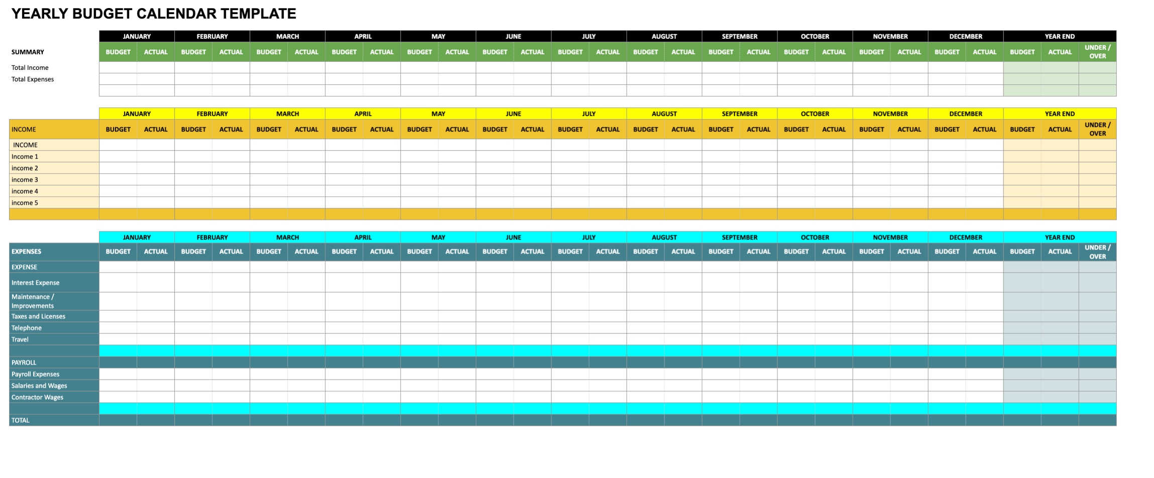 Detail Calendar Template Sheets Nomer 27