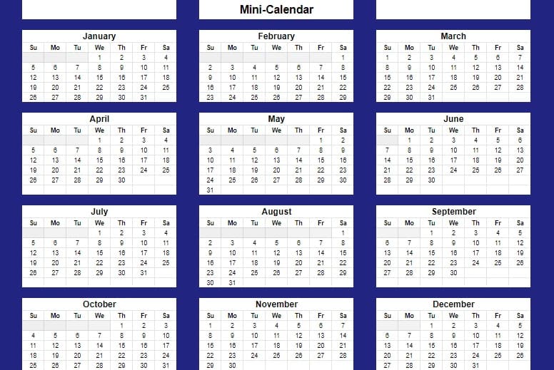 Detail Calendar Template Sheets Nomer 44