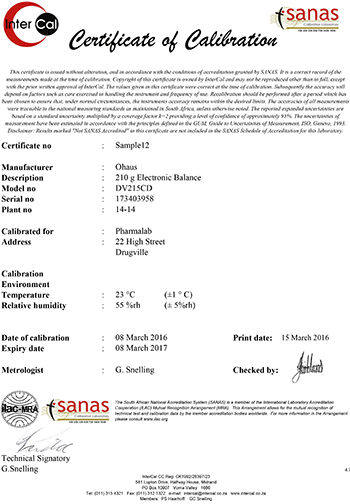 Detail Calibration Certificate Template Nomer 24