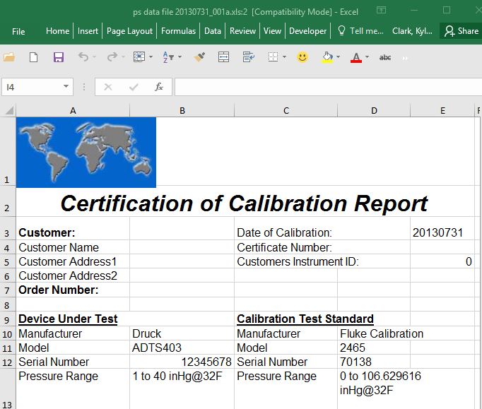 Detail Calibration Certificate Template Nomer 25
