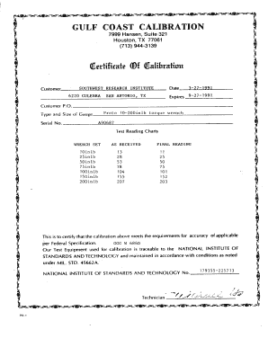 Detail Calibration Certificate Template Nomer 27