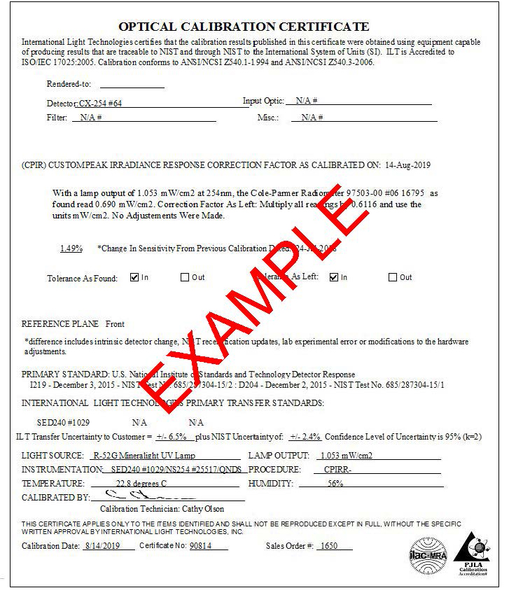 Detail Calibration Certificate Template Nomer 45