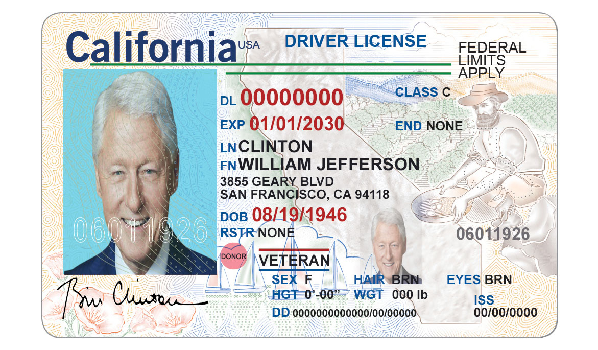 Detail California Driver License Template Psd Nomer 42