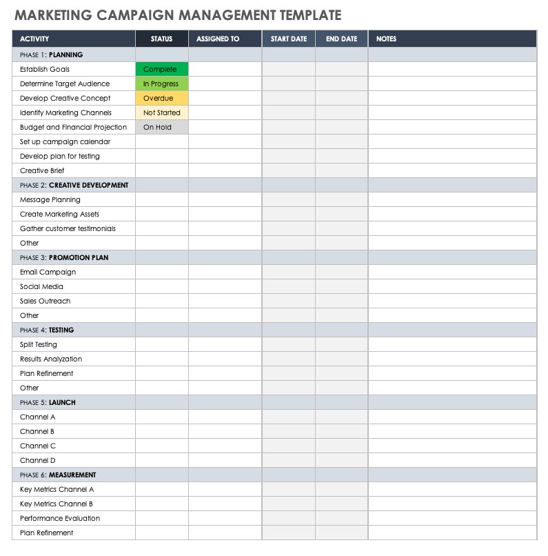 Detail Campaign Strategy Template Nomer 11
