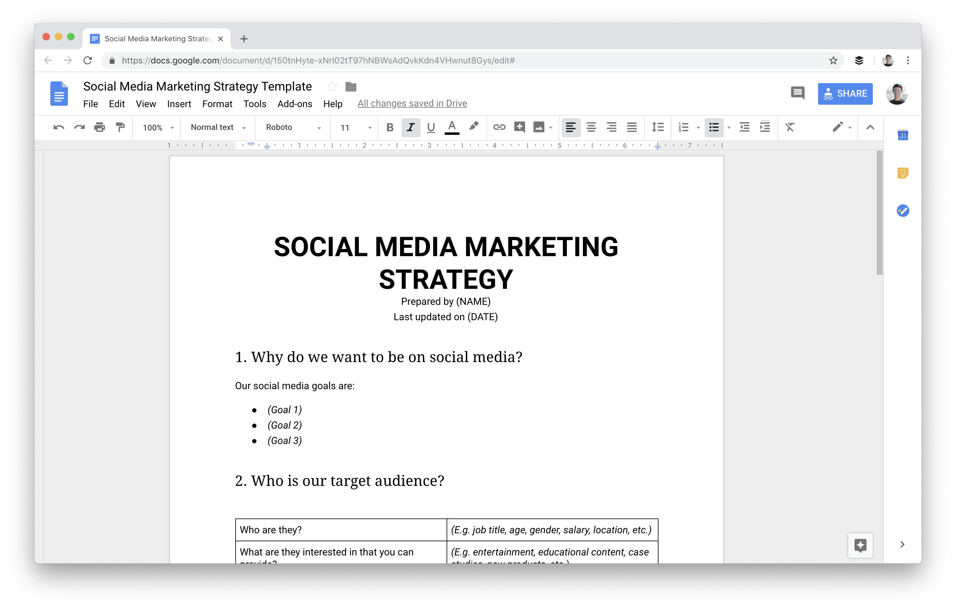 Detail Campaign Strategy Template Nomer 45