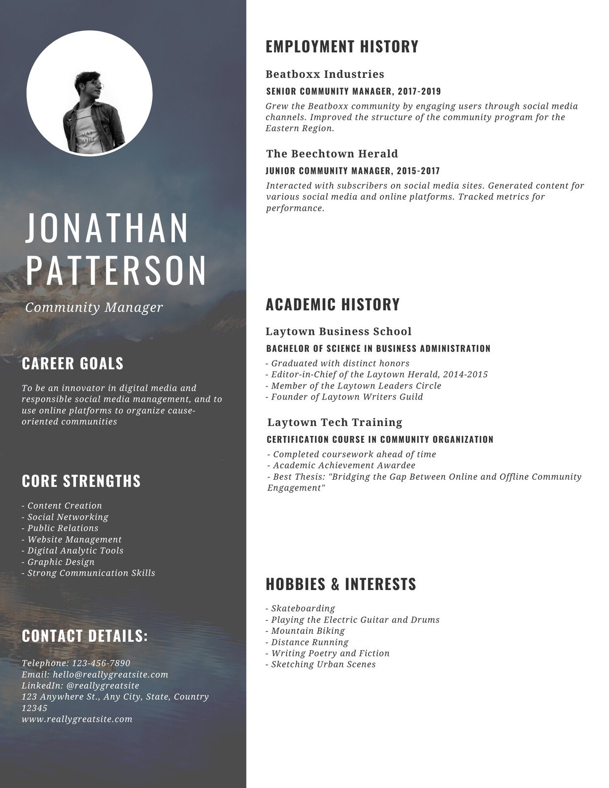 Detail Canva Cv Template Nomer 18