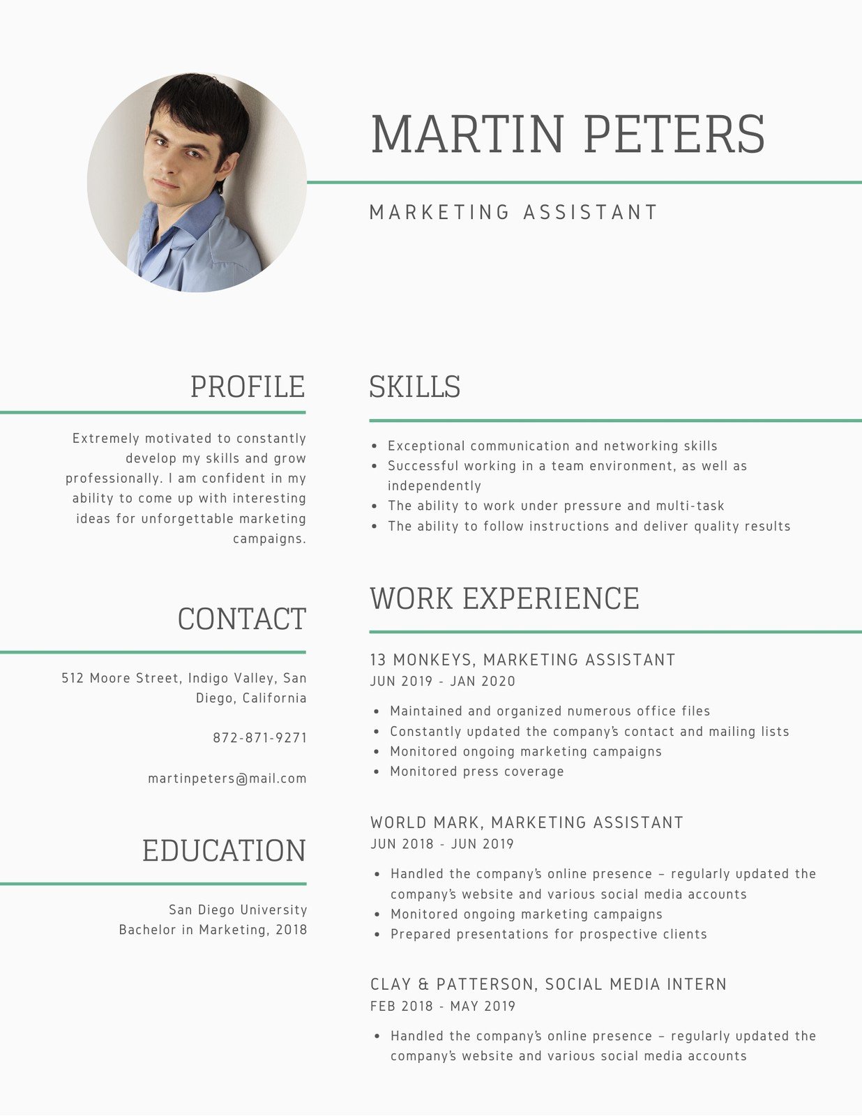 Detail Canva Cv Template Nomer 25