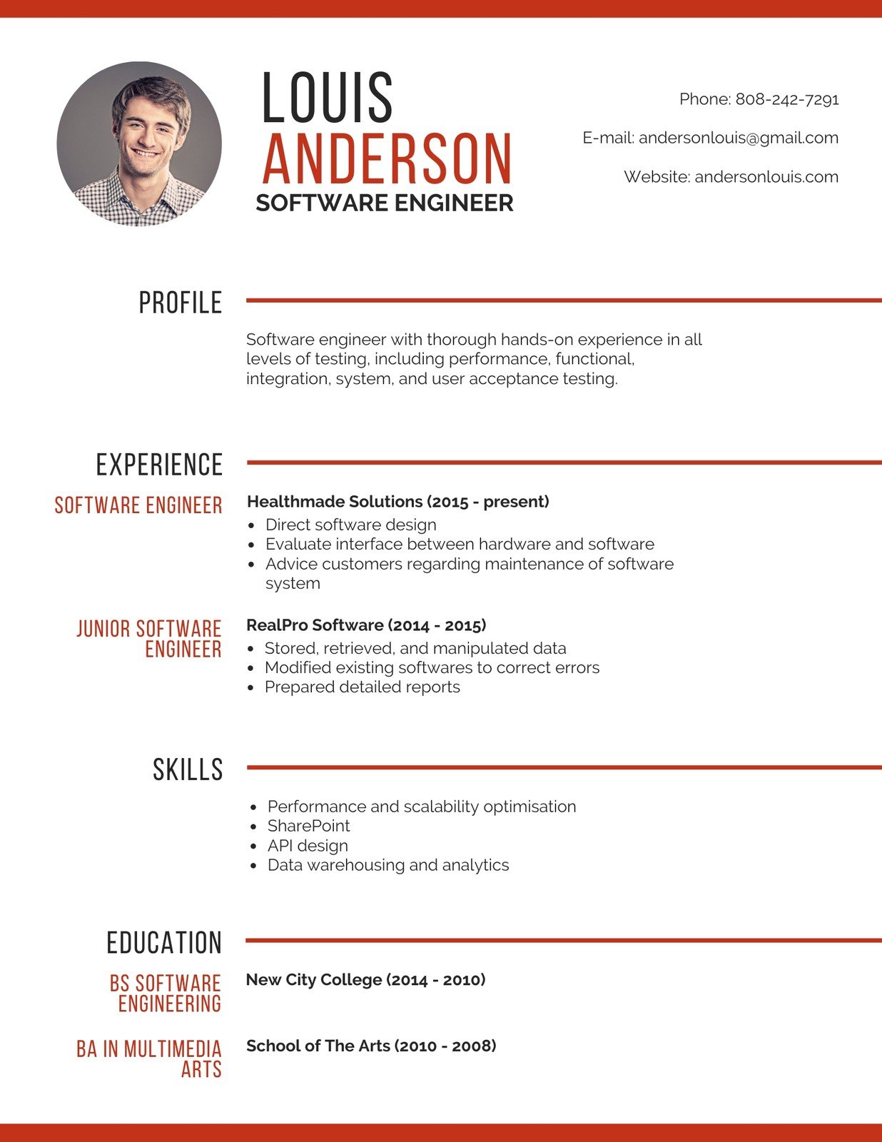 Detail Canva Cv Template Nomer 32