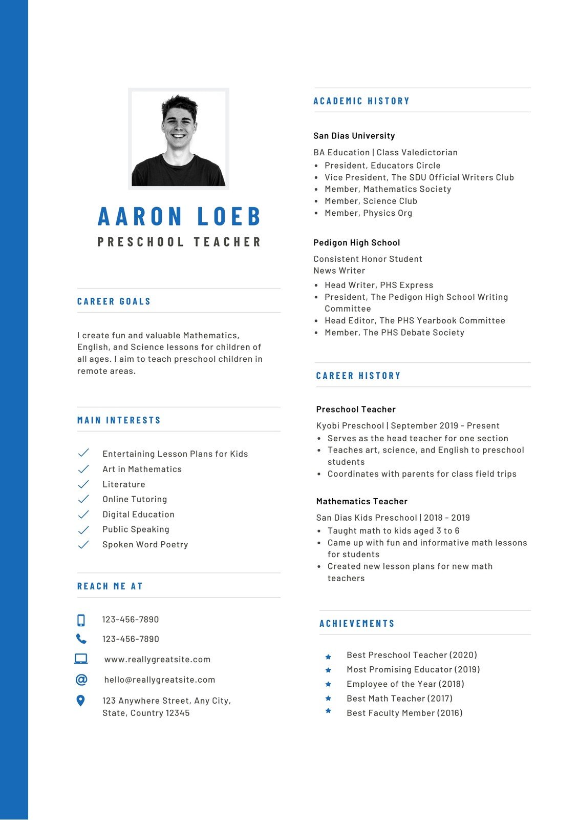 Detail Canva Cv Template Nomer 35