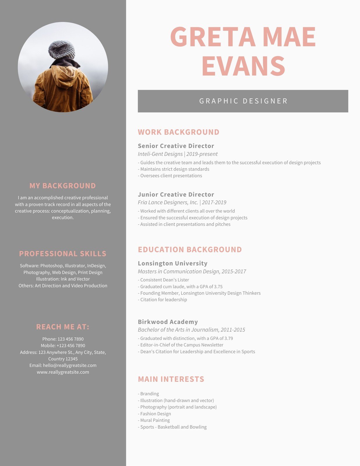 Detail Canva Cv Template Nomer 56