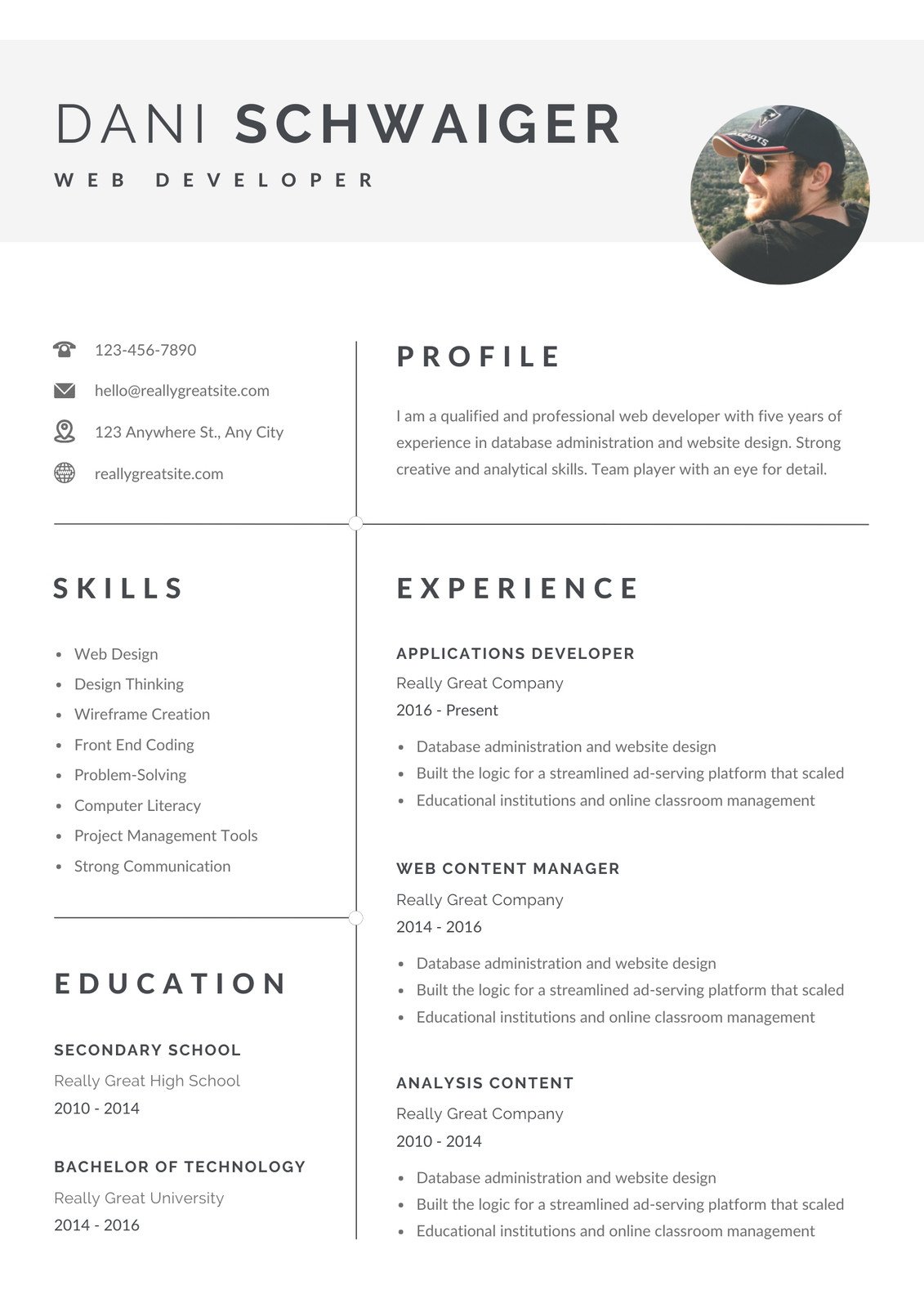 Detail Canva Cv Template Nomer 57