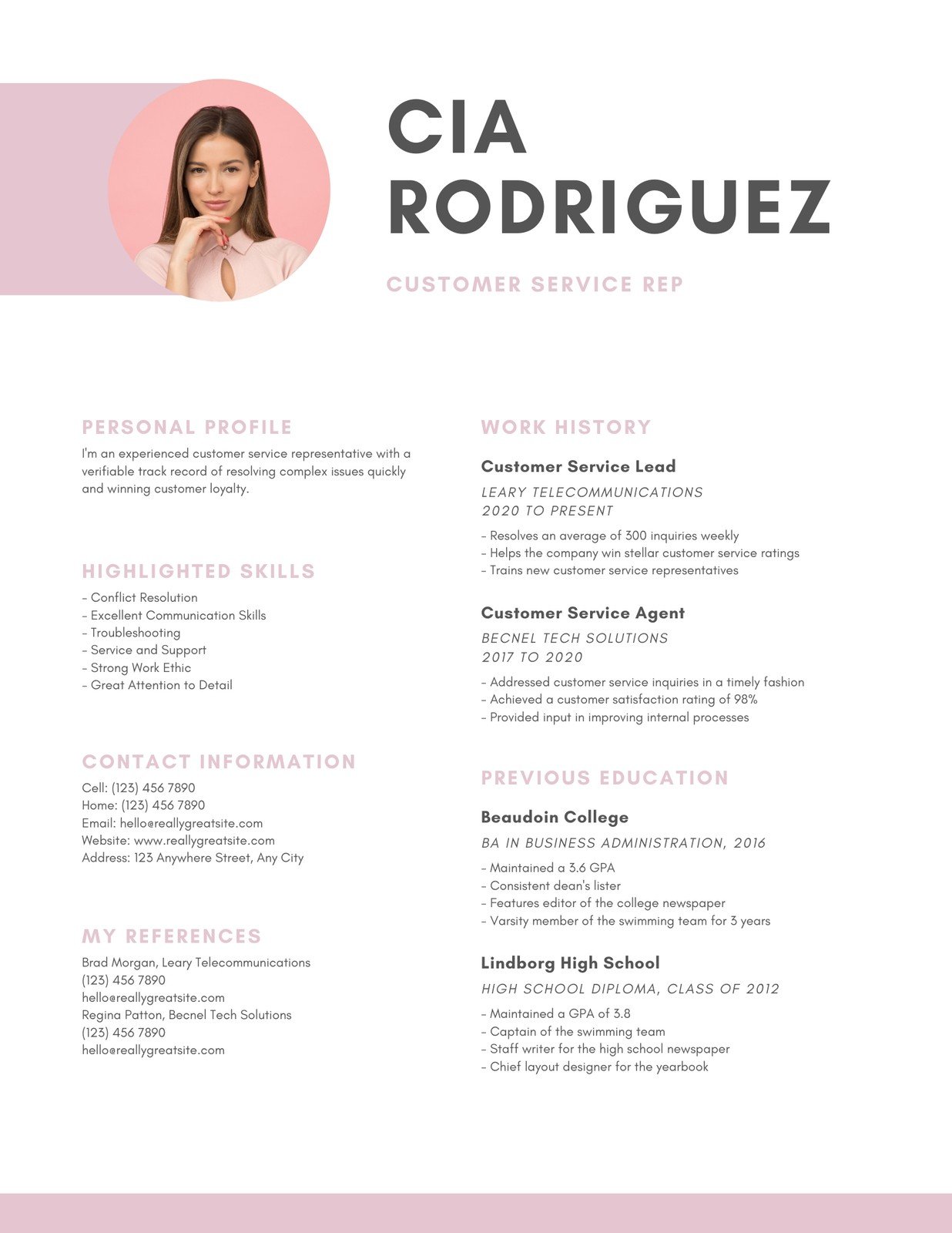 Detail Canva Cv Template Nomer 7