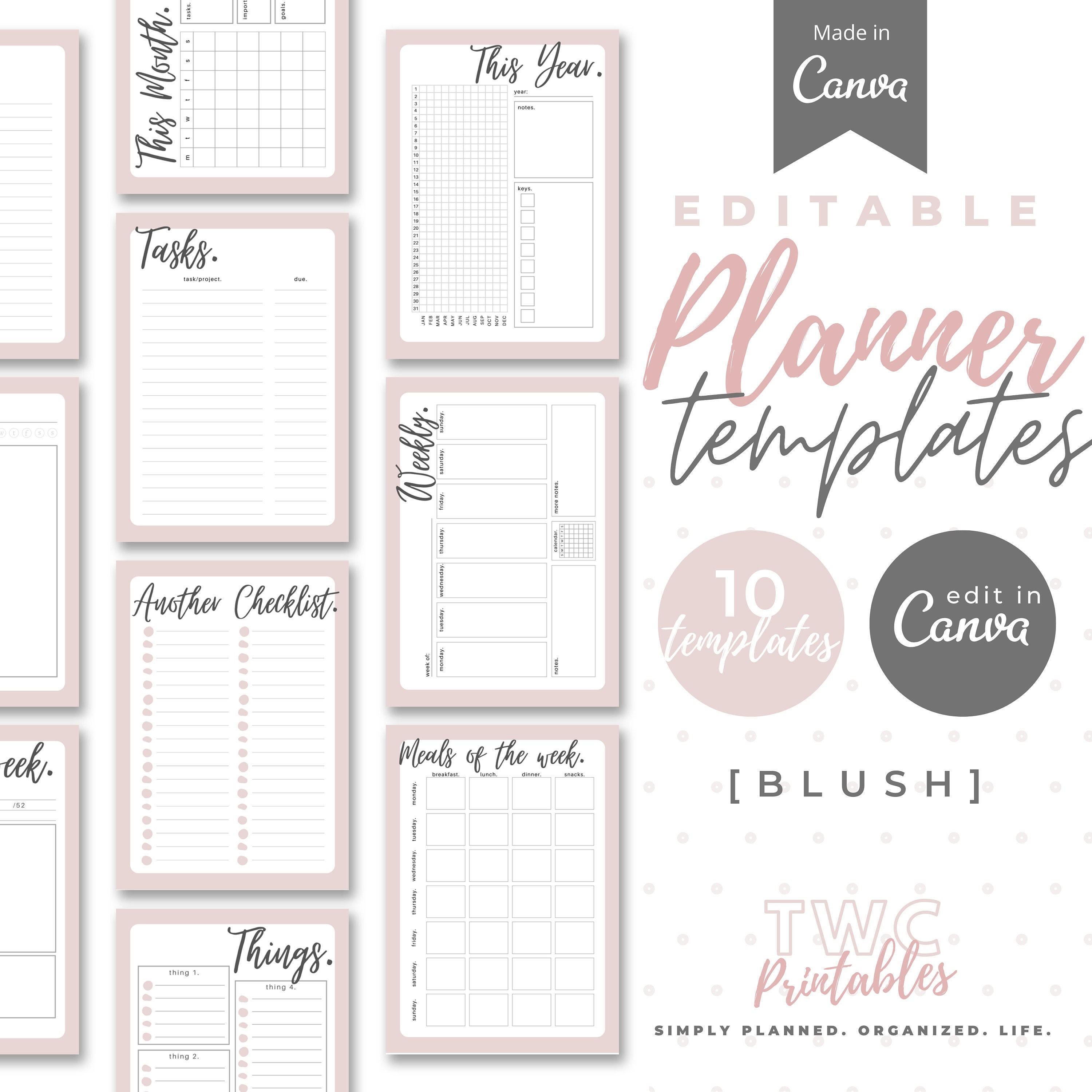 Detail Canva Planner Template Nomer 57