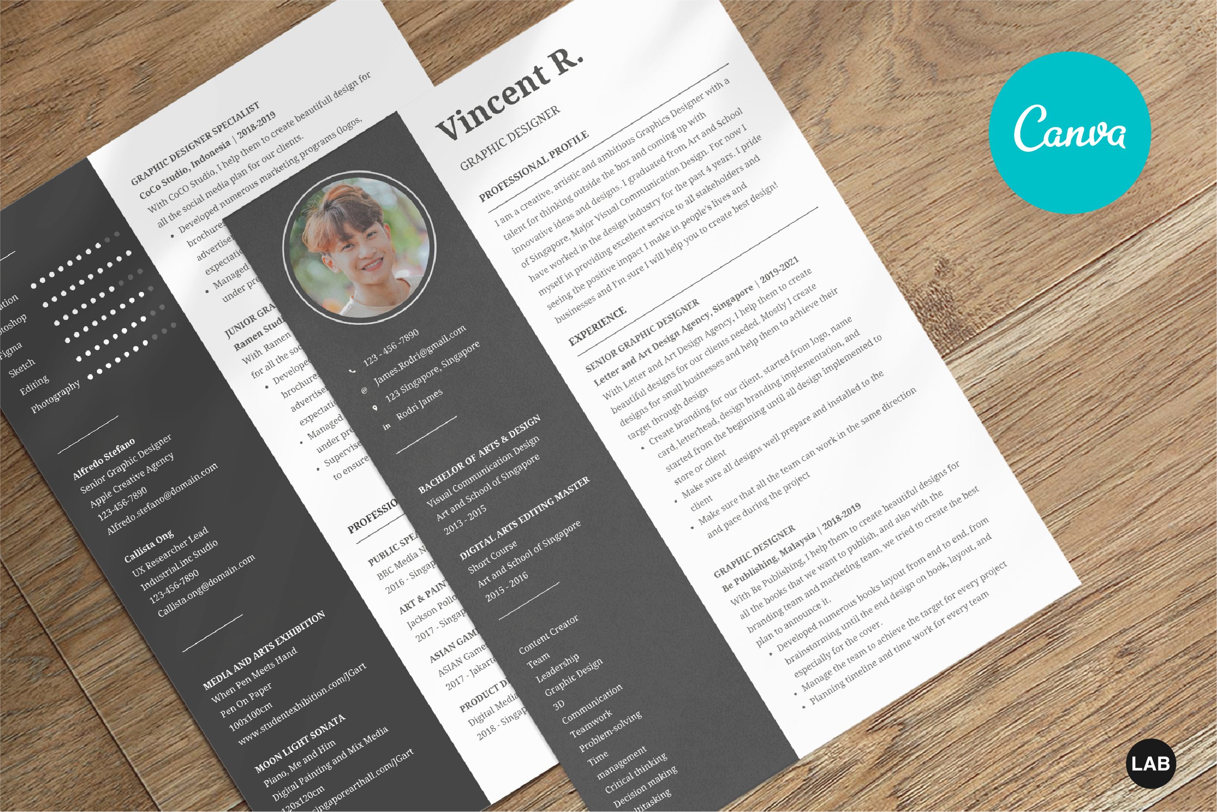 Detail Canva Template Cv Nomer 17