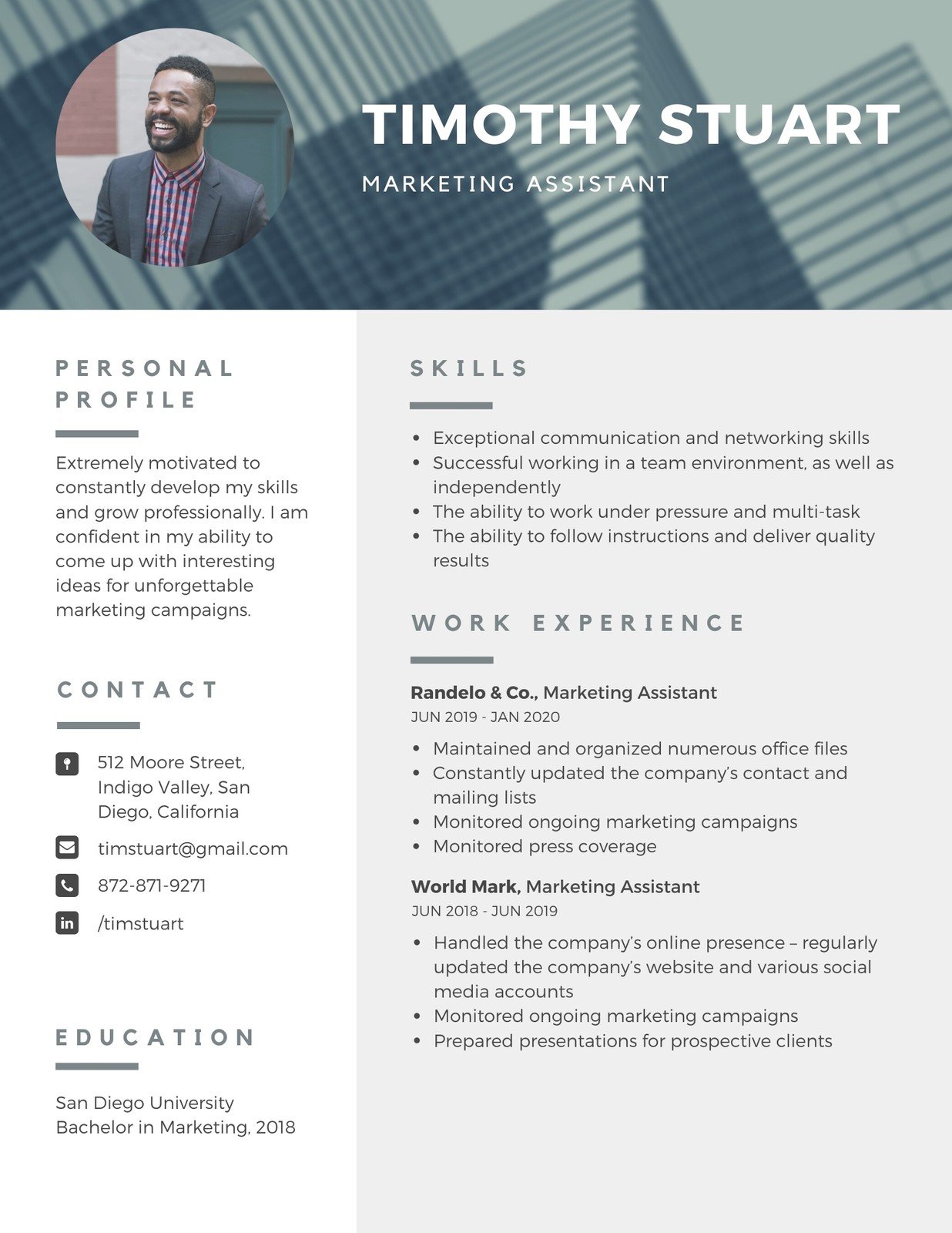 Detail Canva Template Cv Nomer 3