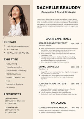 Detail Canva Template Cv Nomer 26