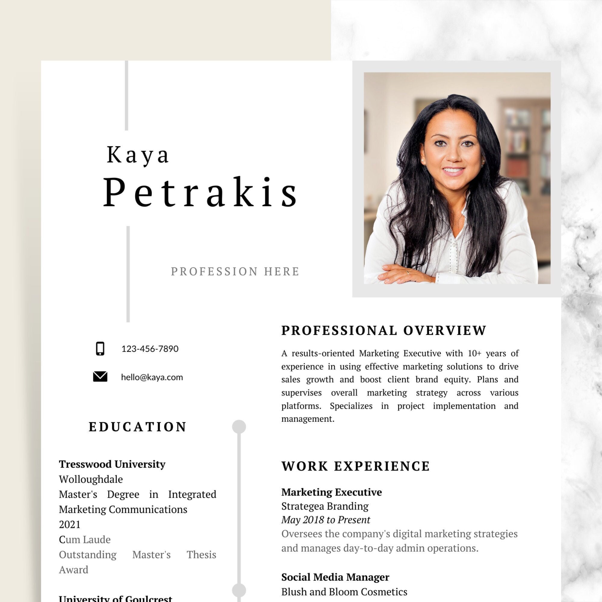 Detail Canva Template Cv Nomer 29