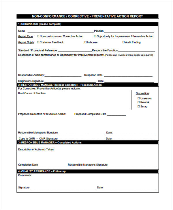 Detail Capa Report Template Nomer 48