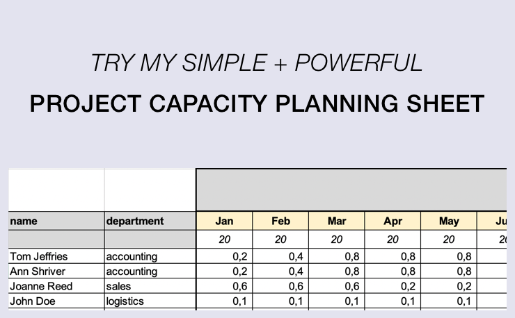 Detail Capacity Planning Template Xls Nomer 23