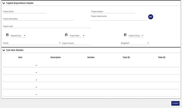 Capex Request Form Template - KibrisPDR