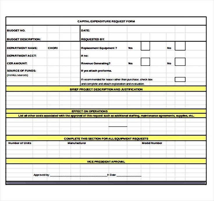 Detail Capex Request Form Template Nomer 10