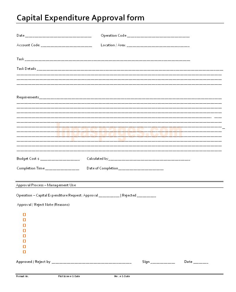 Detail Capex Request Form Template Nomer 5