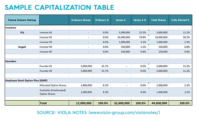 Detail Capitalization Table Template Nomer 42