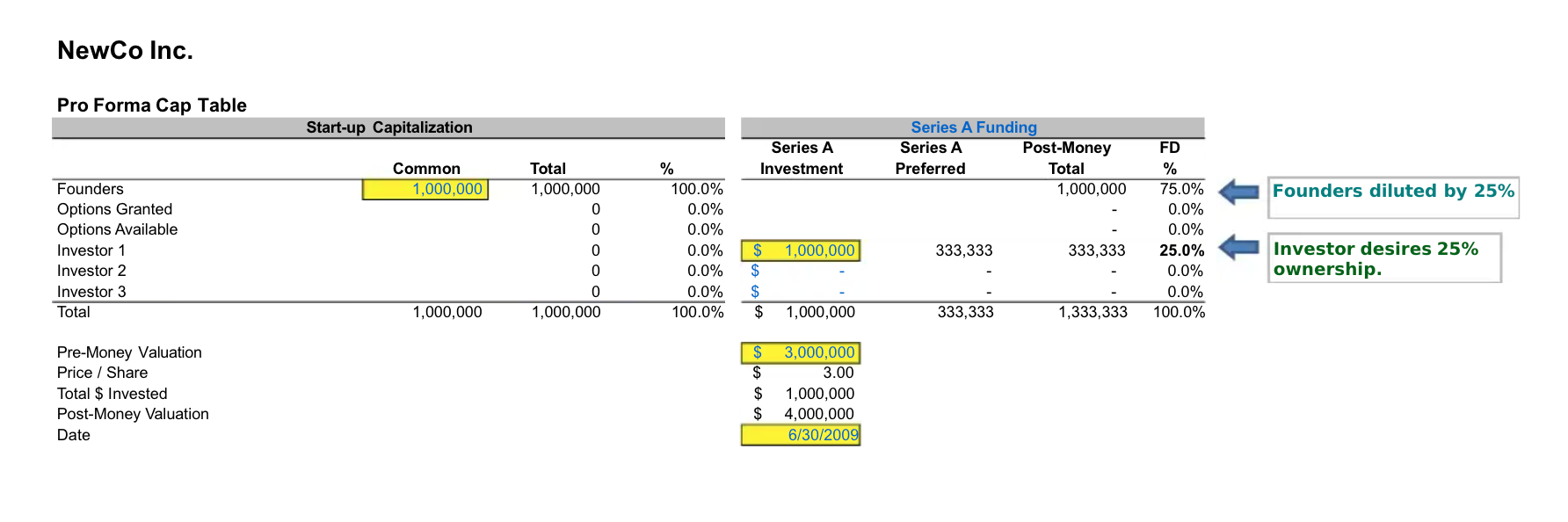Detail Capitalization Table Template Nomer 51