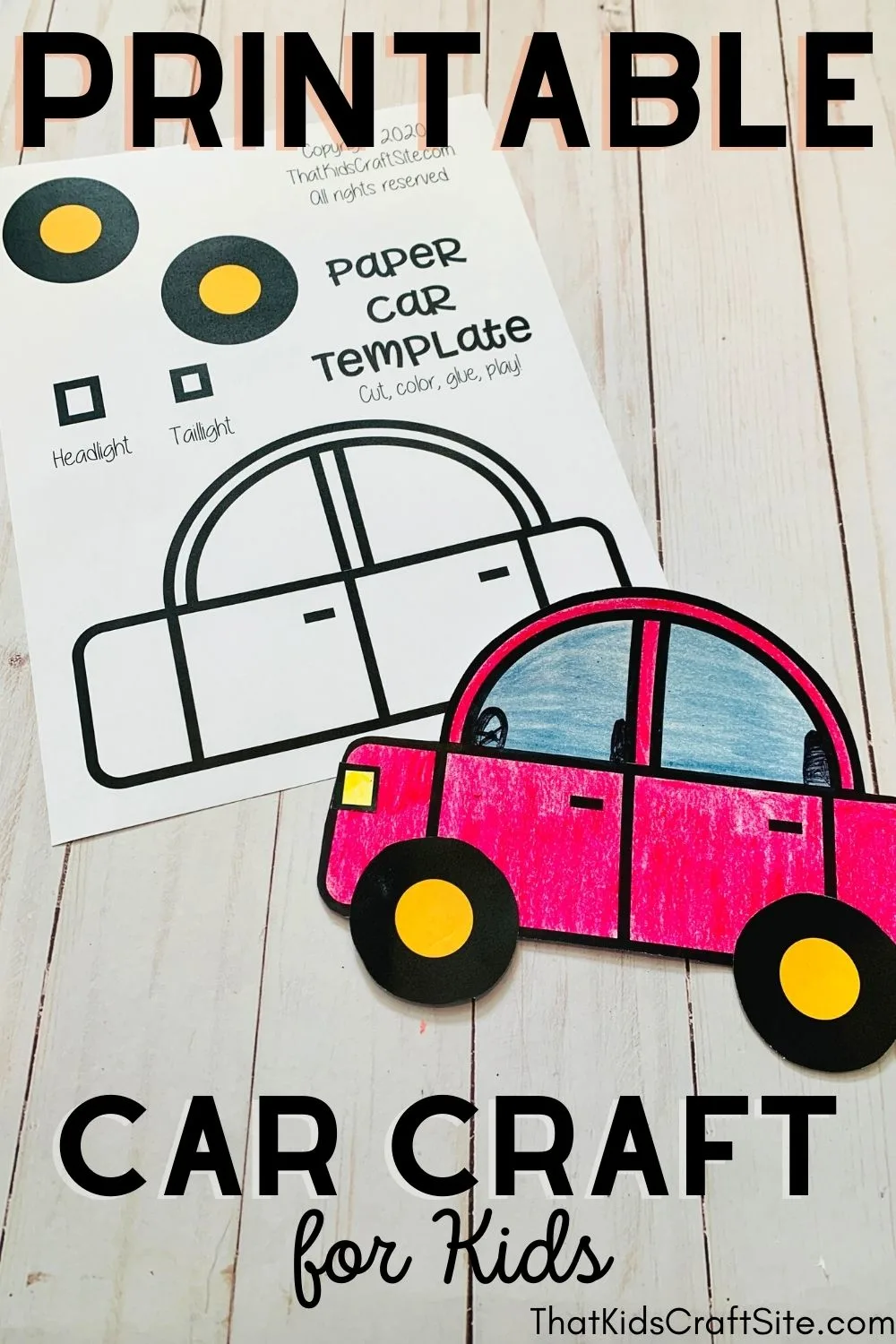Detail Car Template Cut Out Nomer 26