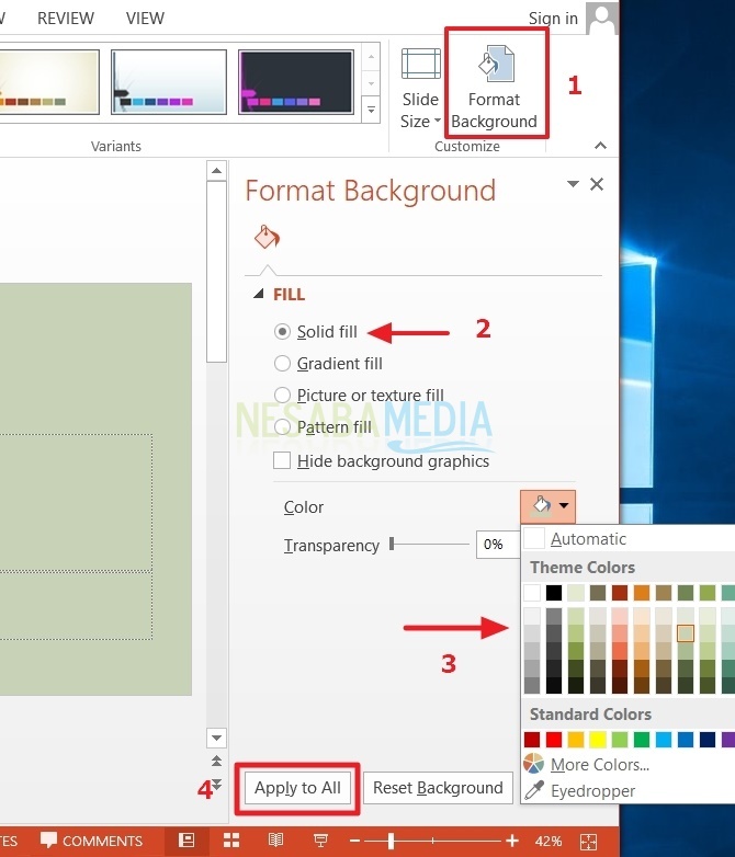 Detail Cara Background Ppt Dengan Gambar Nomer 5