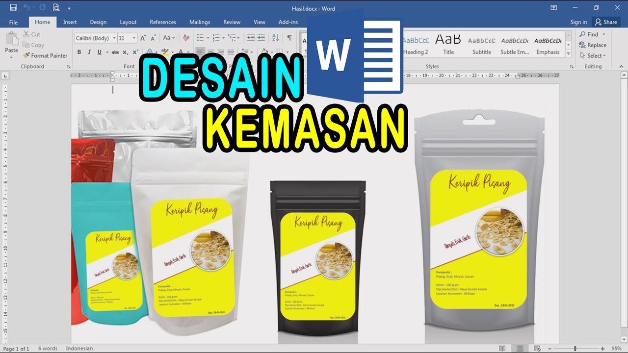 Cara Bikin Desain Kemasan Produk - KibrisPDR