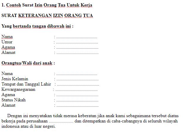 Detail Cara Bikin Surat Izin Orang Tua Nomer 17