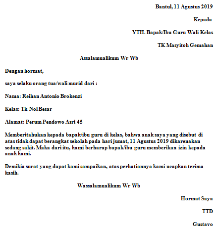 Detail Cara Bikin Surat Izin Sakit Nomer 24